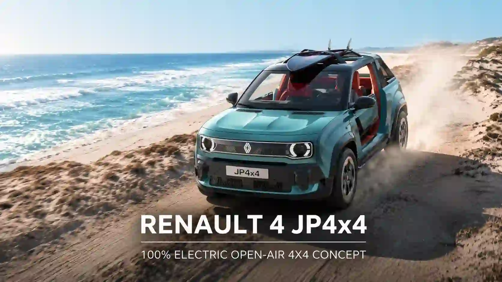 르노 4 JP4x4 컨셉트카, 문도 지붕도 없는 전기 오프로더