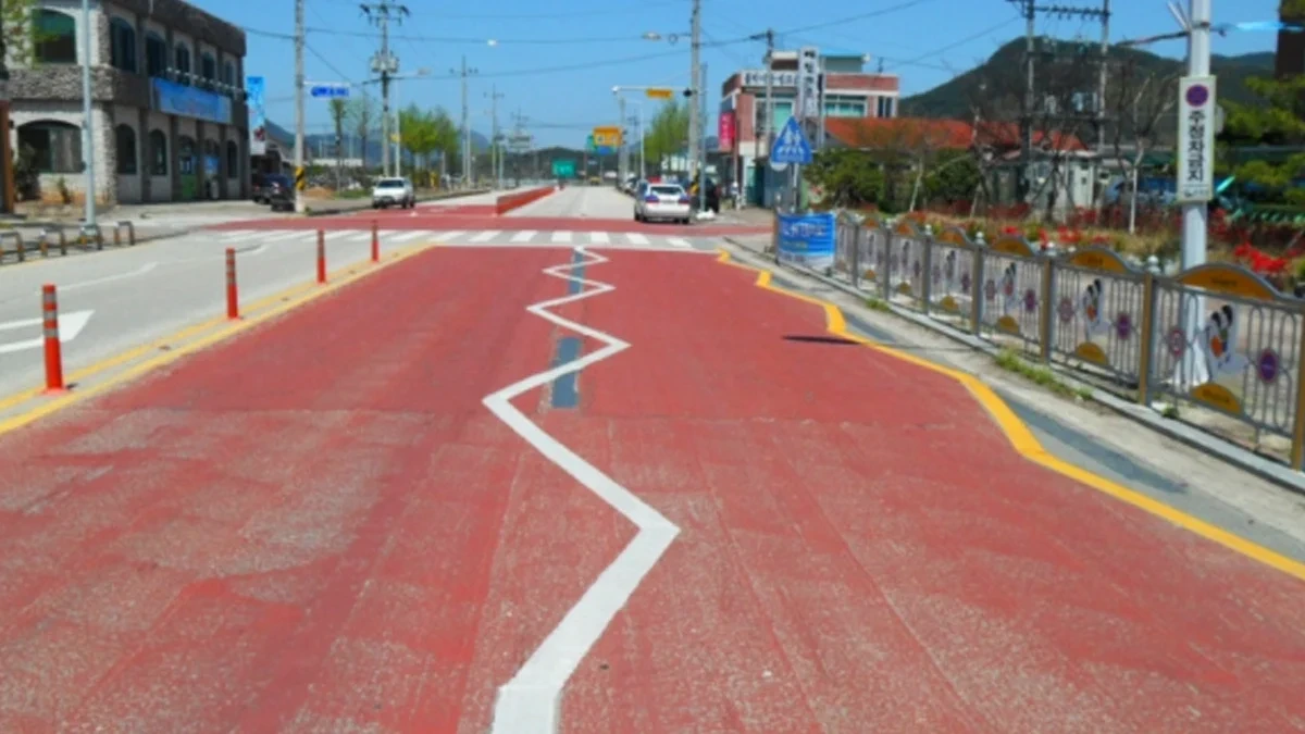 지그재그 차선